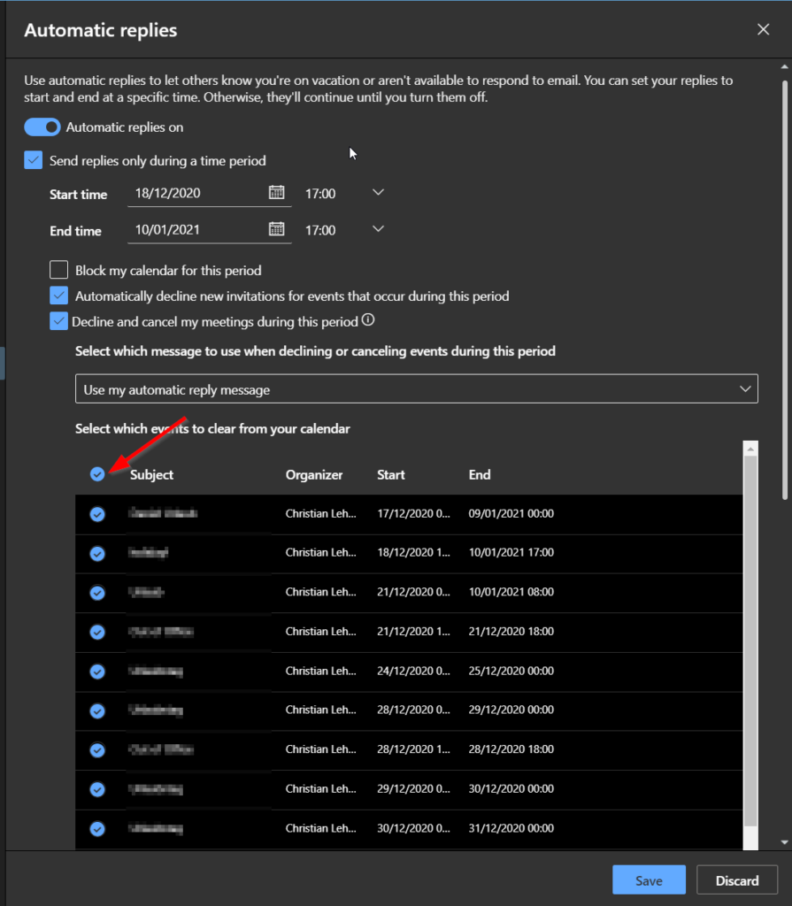 Let Outlook Do The Job Automatic Canceling And Declining Your Meetings 